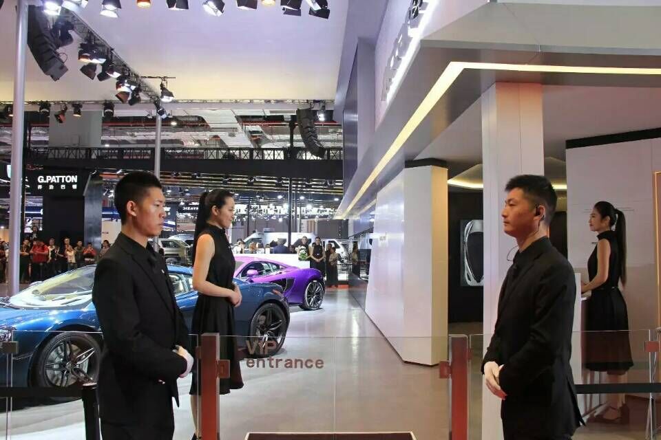 車(chē)展現(xiàn)場(chǎng)執(zhí)勤中